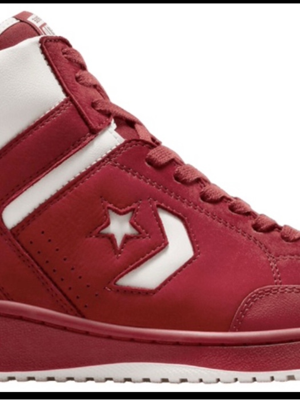 Converse Red and White High-Top Sneaker